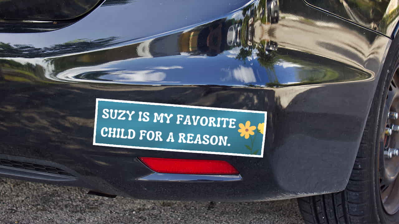 Favorite child bumper sticker