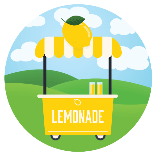 Lemonade stand sticker